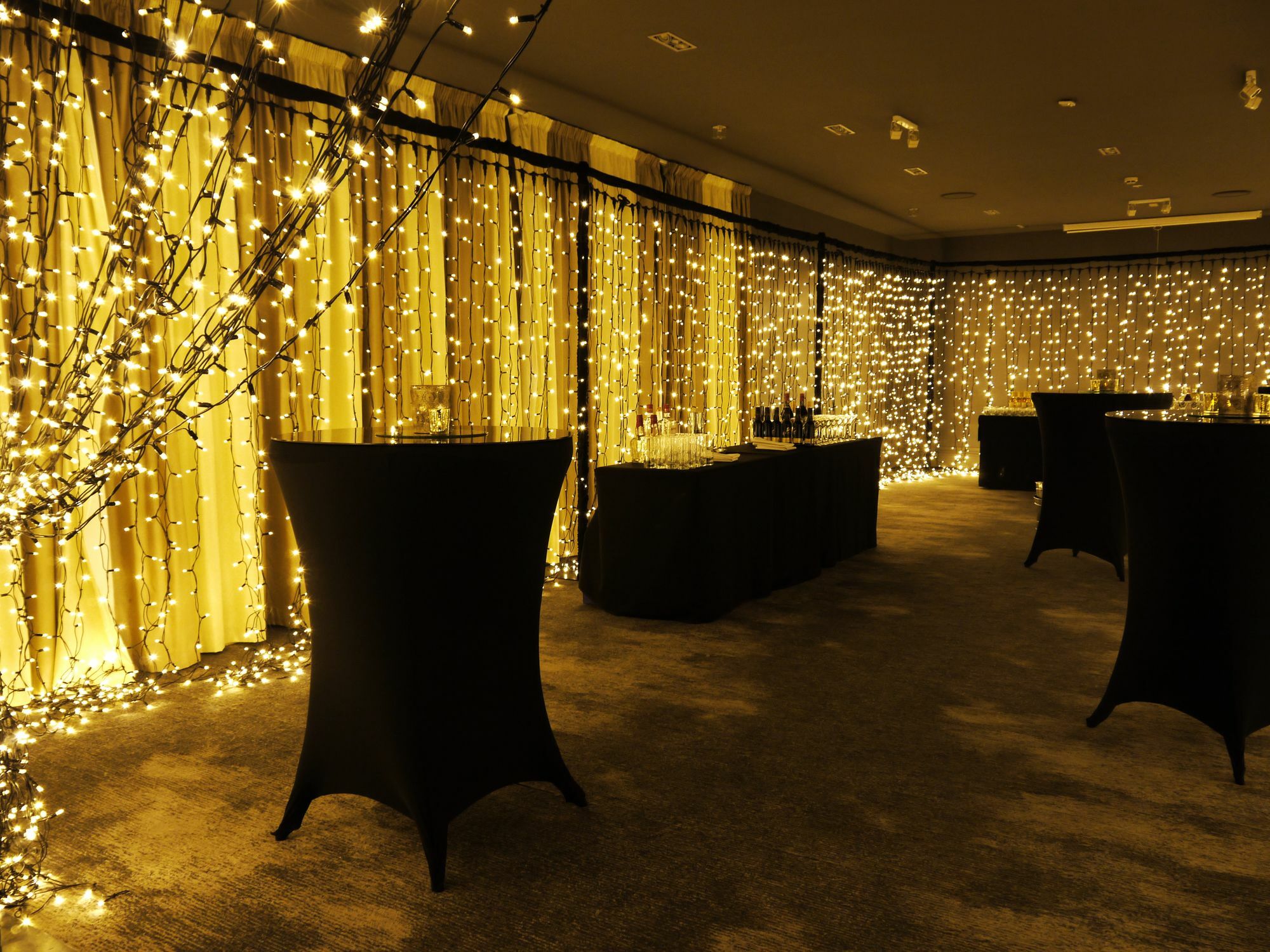คิวที เวลลิงตัน อพาร์ตเมนต์ Hotel ภายนอก รูปภาพ A curtain of LED fairy lights